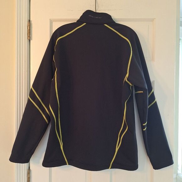 Obermeyer Quarter Zip Black Base Layer Fleece Lined Ski Performance Men's L Top - Picture 13 of 14